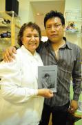 Ethel Sablich junto al autor